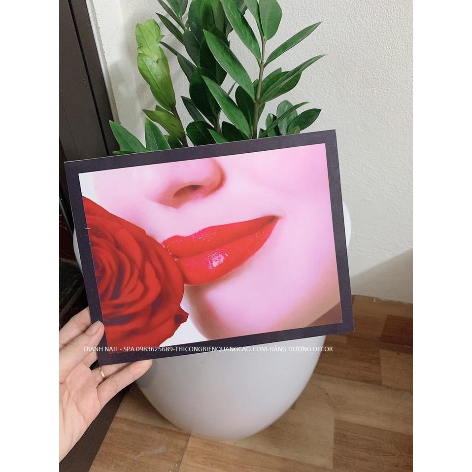 Tranh trang trí cửa hàng nail - spa -thẩm mỹ