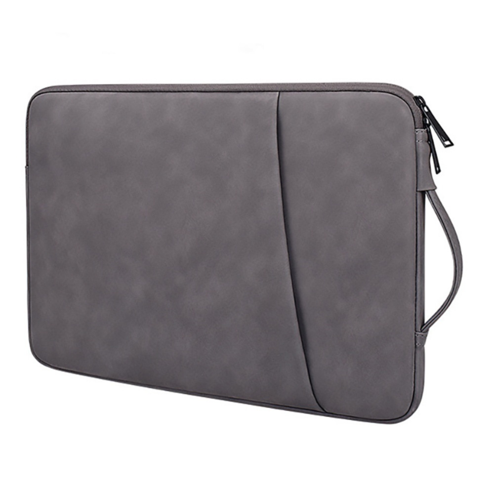 Túi chống sốc laptop SmileBox 2 ngăn có quai xách đứng, vân da mịn chống thấm cho macbook pro, laptop 13 inch, 14 inch, 15 inch, 15.6 inch- Hàng chính hãng