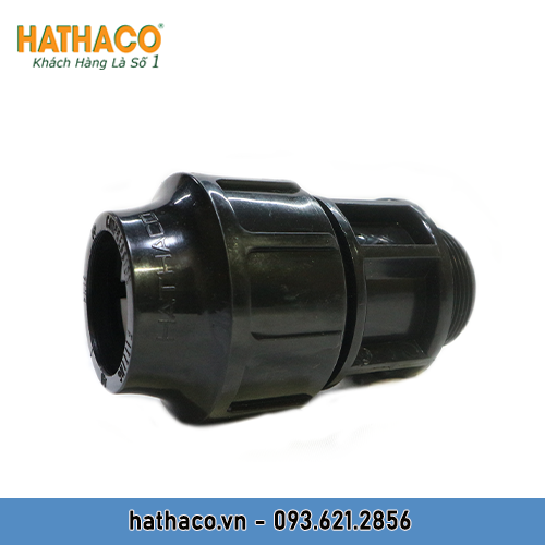 Com bo 5 Măng Sông 40 Ren Ngoài 32 - 40 - 50 (ren 1&quot; - 1.1/4&quot; - 1.1/2&quot;) HATHACO Nối Ống HDPE