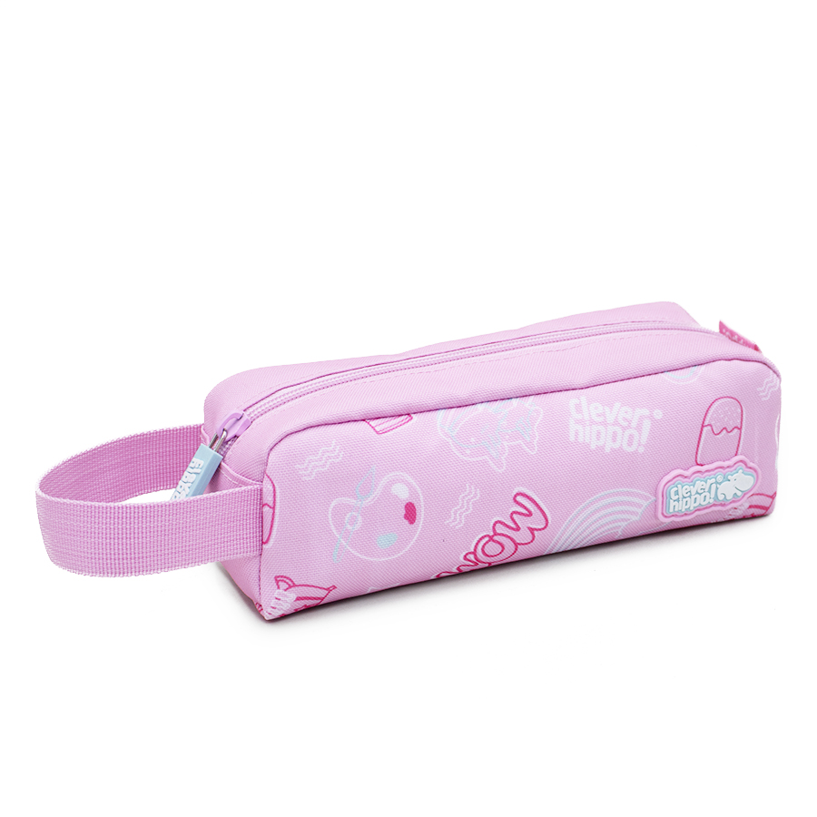 Bóp Viết CLEVERHIPPO Classic Boba Sành Điệu Hồng HC0105/PINK