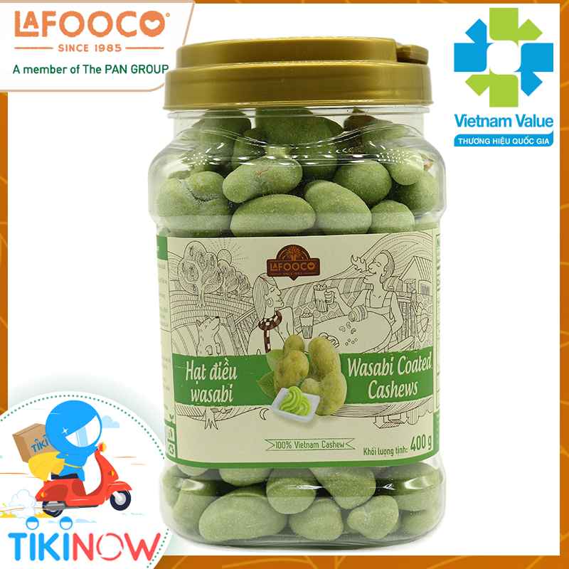 Hạt điều Wasabi hủ 400g LAFOOCO