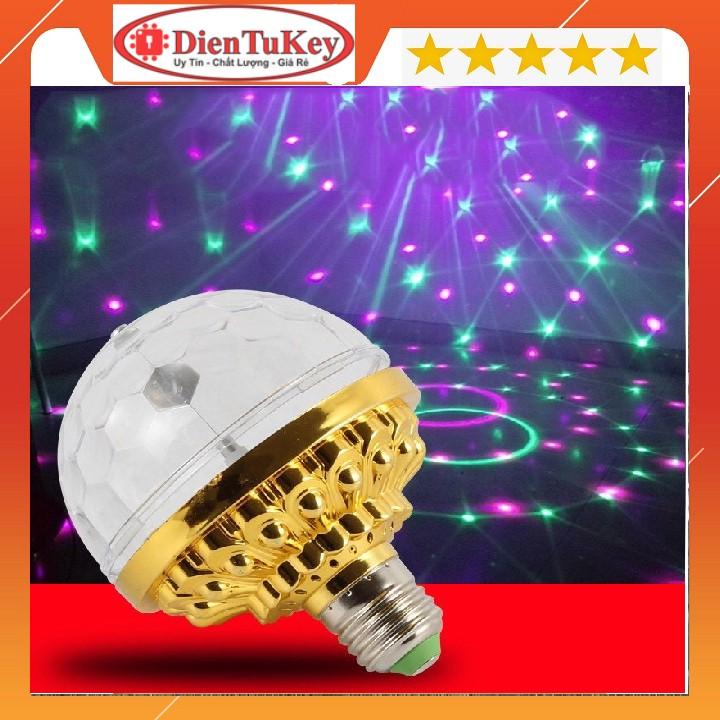 Đèn nháy tết Laser Vũ Trường hiệu ứng quét tia, chớp nháy, đổi màu Tự Xoay Đui Tròn Cao Cấp Trang Trí 7 màu 5 chế độ