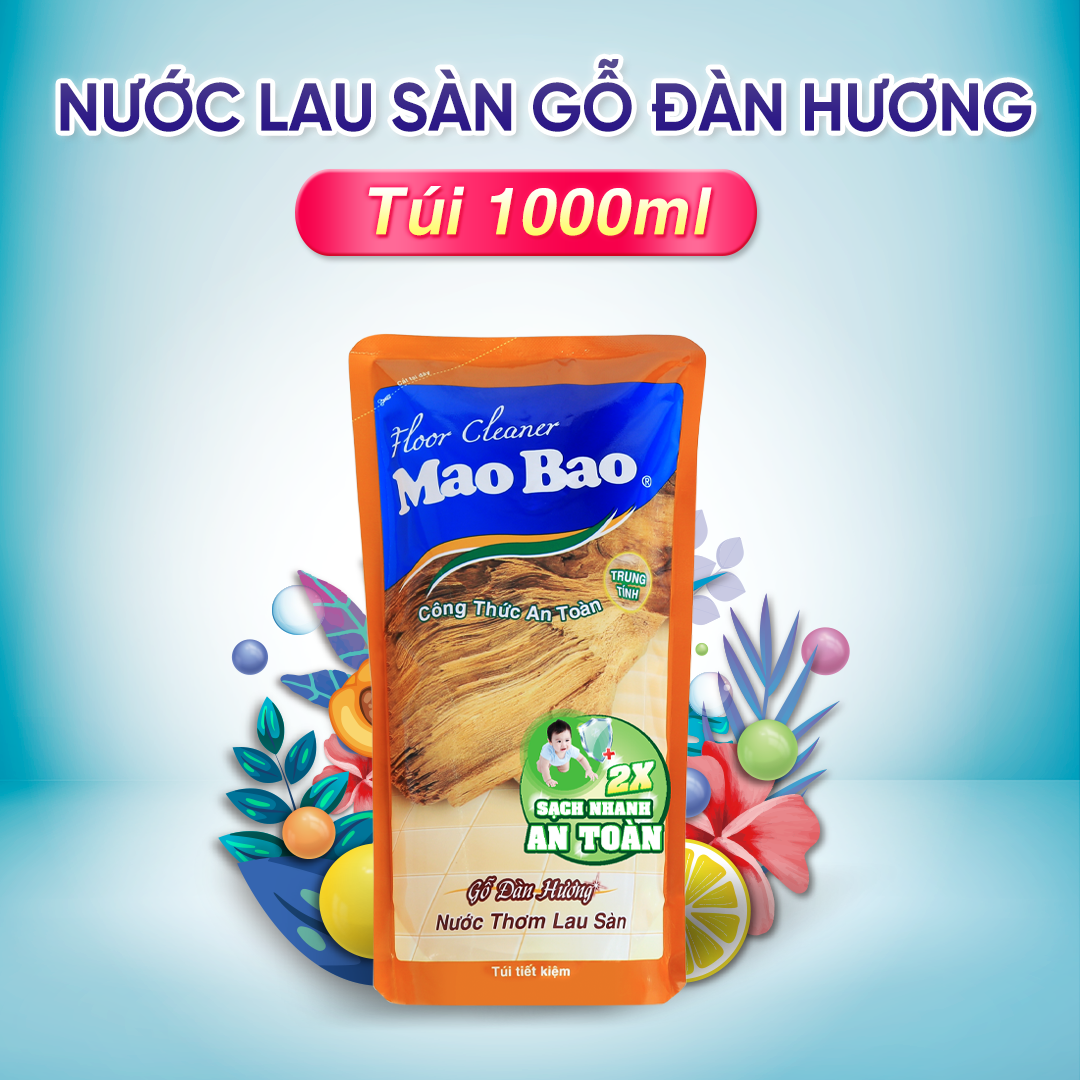 Nước Lau Sàn Gỗ Đàn Hương Mao Bao 1L