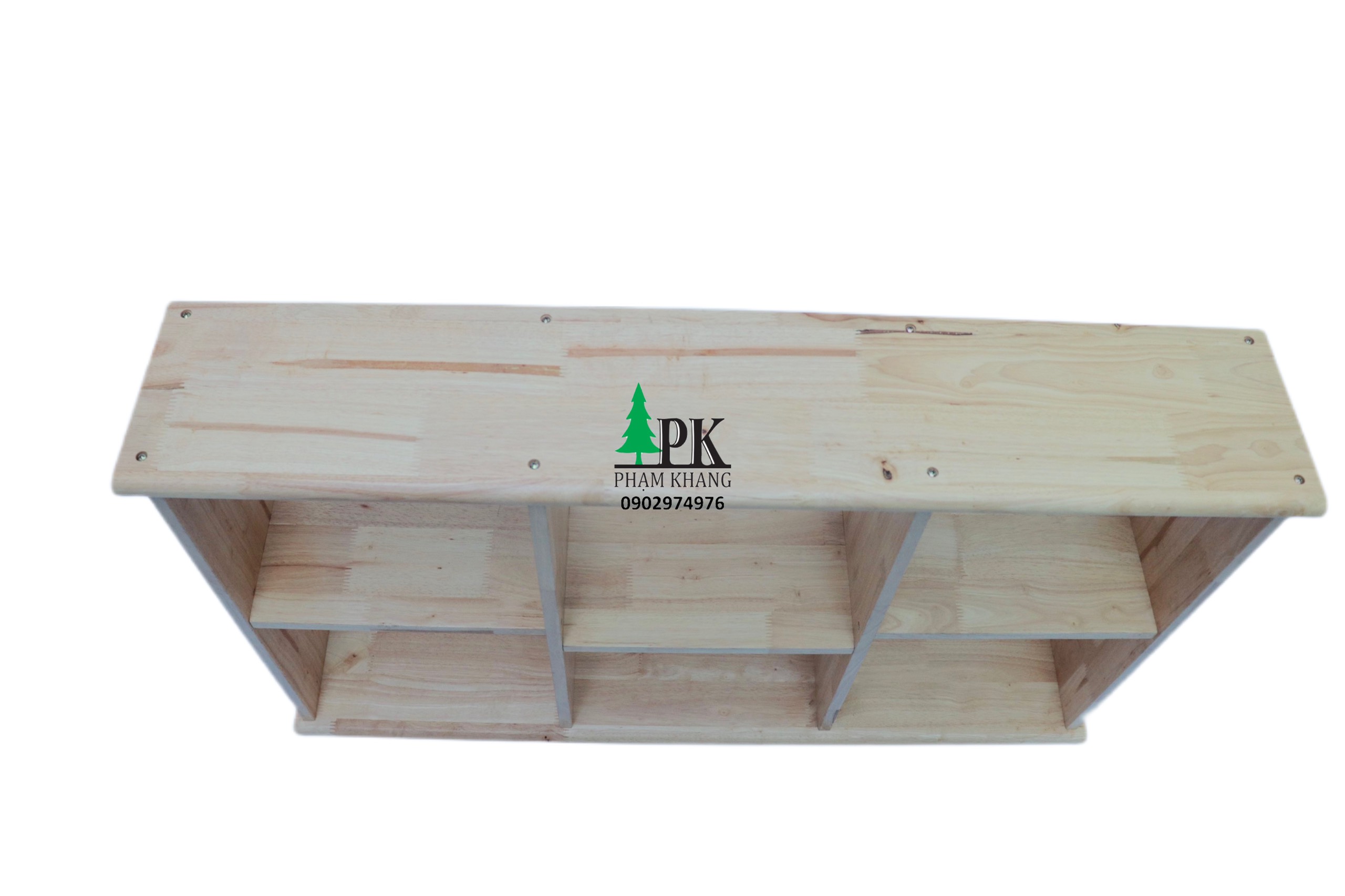 Kệ sách gỗ treo tường/để bàn Phạm Khang rộng 120 cm màu tự nhiên