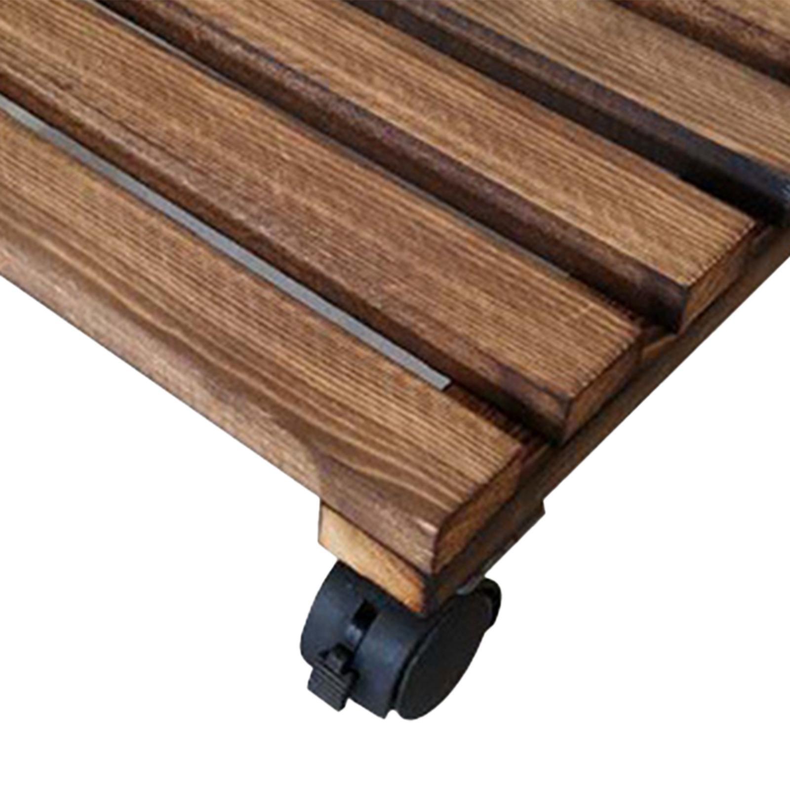 Planter Stand Roller Flower Plant Pot Holder for Room Indoor Patio