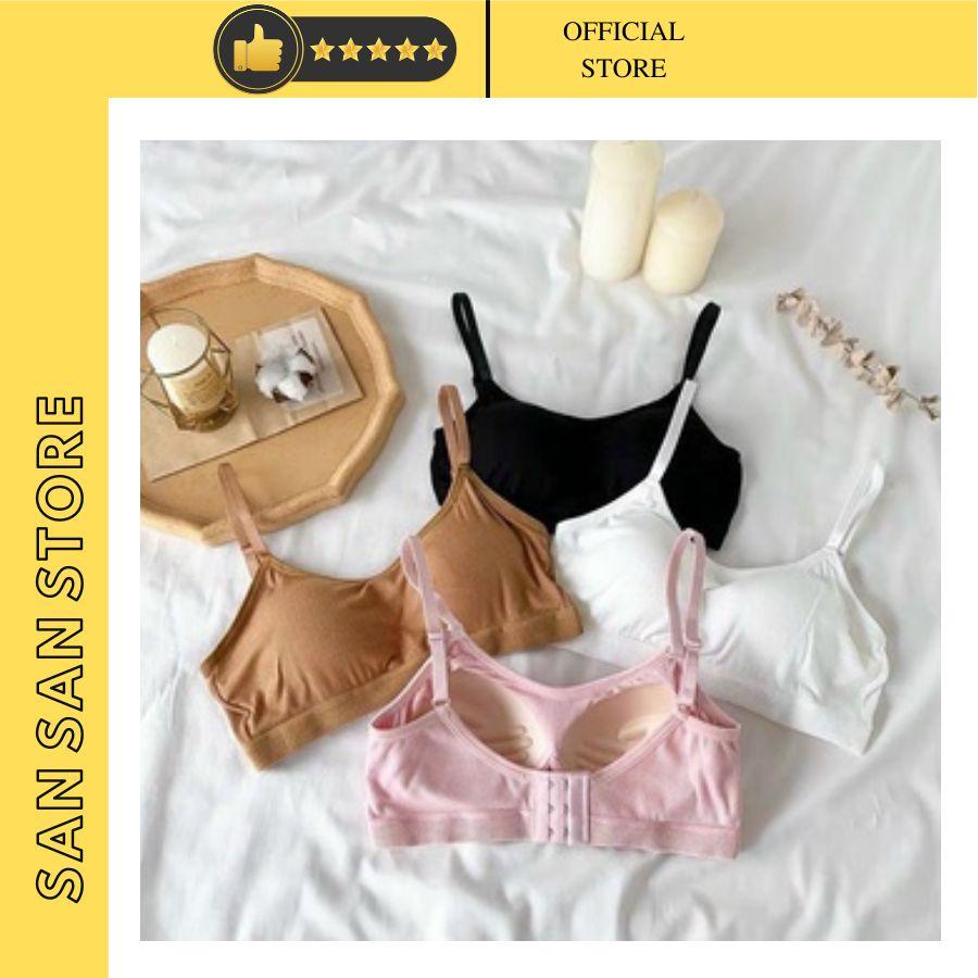 Áo nữ học sinh đệm mút ngực mỏng, áo lót đệm bàn tay nâng ngực