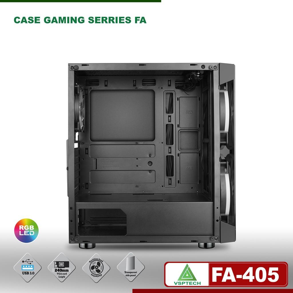 Case FA-405 Gaming Có Sẵn Fan 20cm LED ARGB