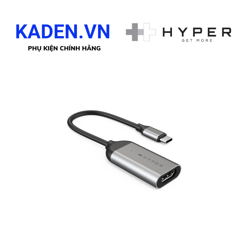 Cổng Chuyển Đổi MacBook HYPERDRIVE USB-C TO HDMI 8K 60HZ / 4K 144HZ (HD-H8K) - Hàng Chính hãng
