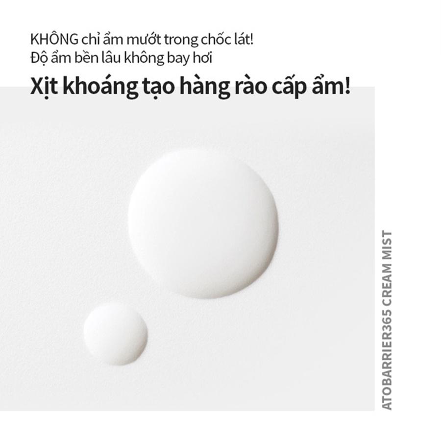 Xịt Khoáng Cấp Ẩm Dưỡng Da Aestura Atobarrier365 Cream Mist 120ml