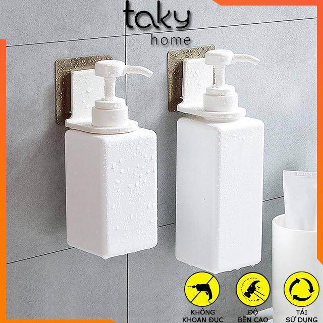 Giá Dán Tường Treo Bình Xịt Rửa Tay, Sữa Tắm, Dầu Gội Trong Phòng Tắm, Sử Dụng Miếng Dán 3M Siêu Chắc, Tiện Lợi. TakyHome 4012