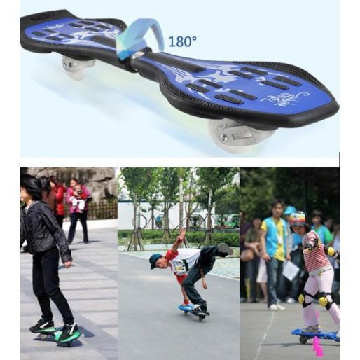 Ván trượt đường phố dạng xoắn Skateboard bánh có LED cao cấp