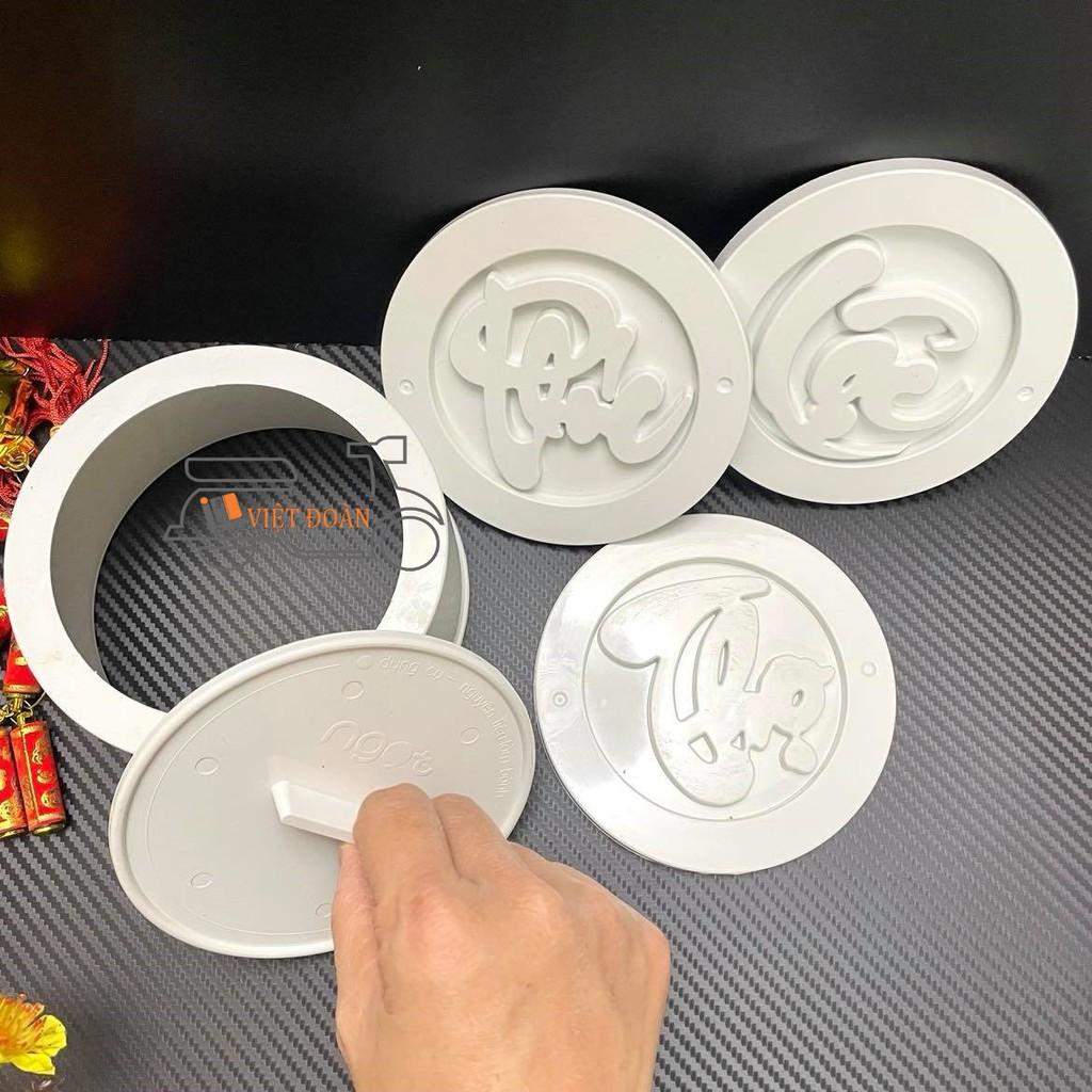Khuôn xôi PHÚC LỘC THỌ - SIÊU ĐẸP. Khuôn in nhấn tạo hình, định hình chữ Phúc Lộc Thọ - Size 12cm