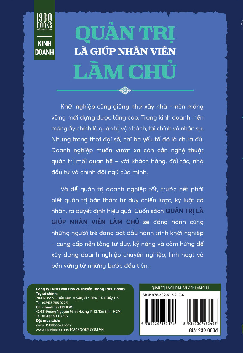Quản Trị Là Giúp nhân viên làm chủ