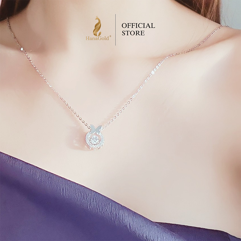 Dây Chuyền Bạc 925 Mặt Đá Butterfly