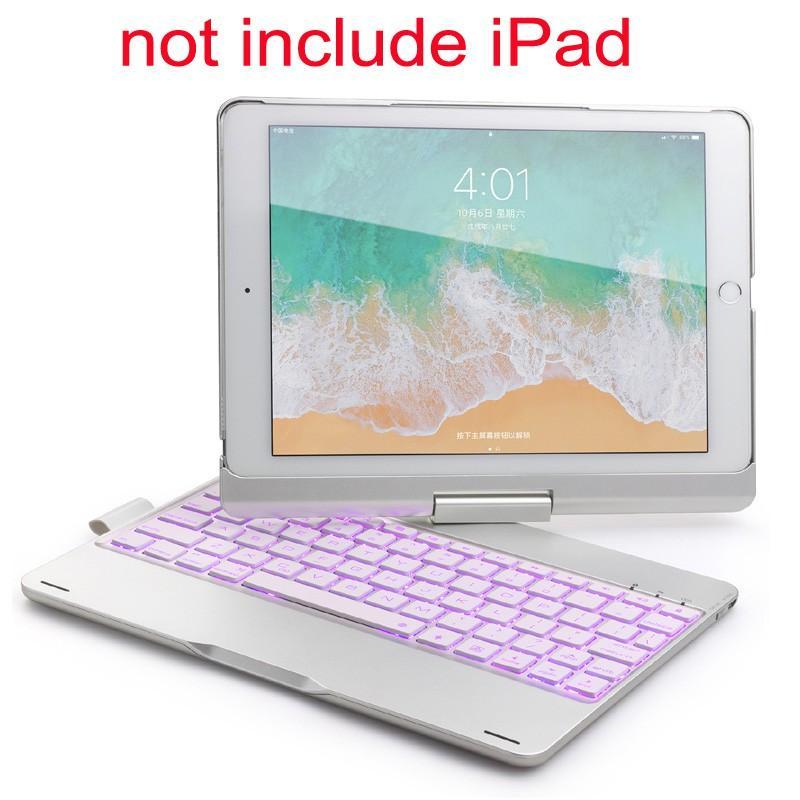 Ốp Máy Tính Bảng Da Kèm Bàn Phím Bluetooth Xoay 360 Độ Cho iPad 9.7 10.2 5th 6th 7th 8th gen 9th air 1 2 3 4 5 pro 9.7 10.5 11 2020 2021