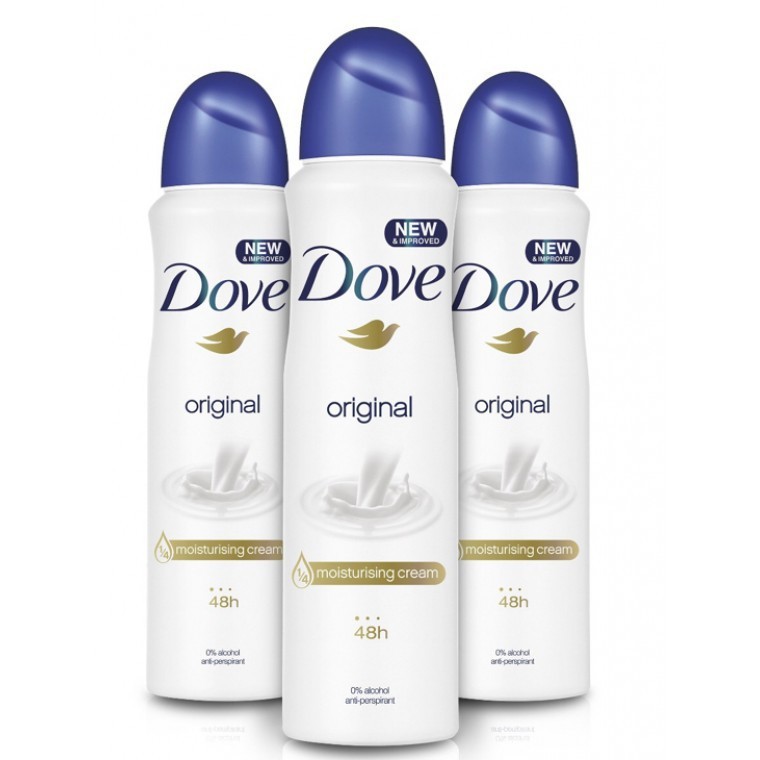 Lốc 6 xịt khử mùi Dove Original 150ml( không có tem phụ- không xuất hóa đơn )