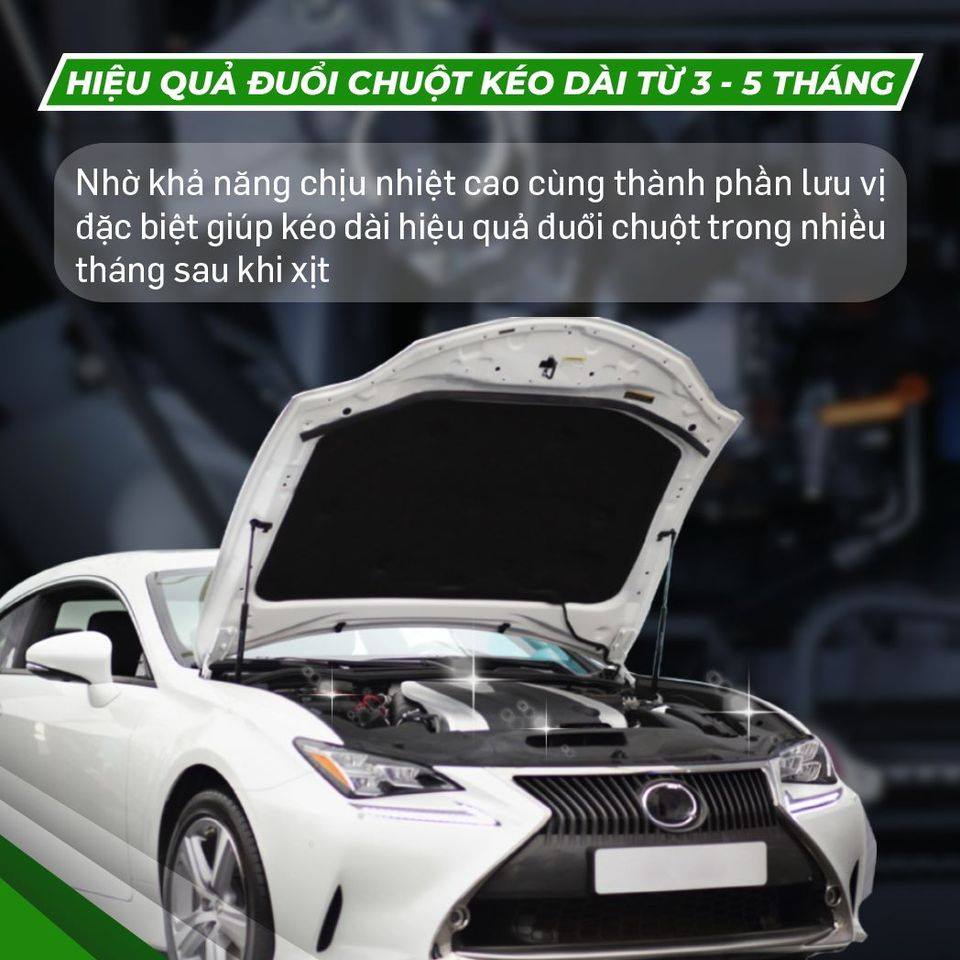 Bình Xịt Chống Chuột Ô Tô Engine Cleaner 400ml - Chai Xịt Đuổi Chuột Hiệu Quả 99%, Bảo Dưỡng Khoang Máy, Làm Sạch Bề Mặt Động Cơ 3 Trong 1