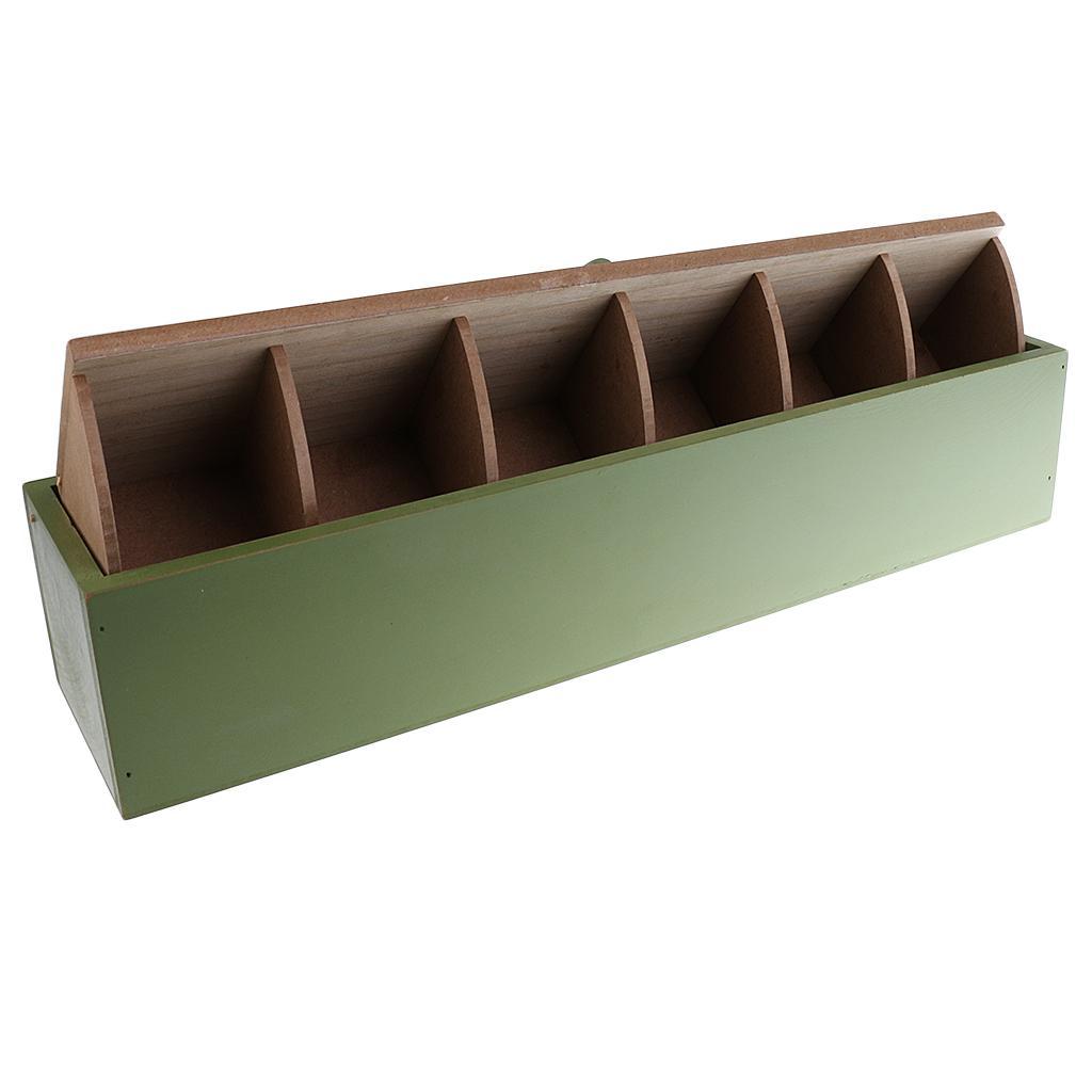 Wooden Desktop Makeup Storage Box Organizer Jewelry Storage Holder