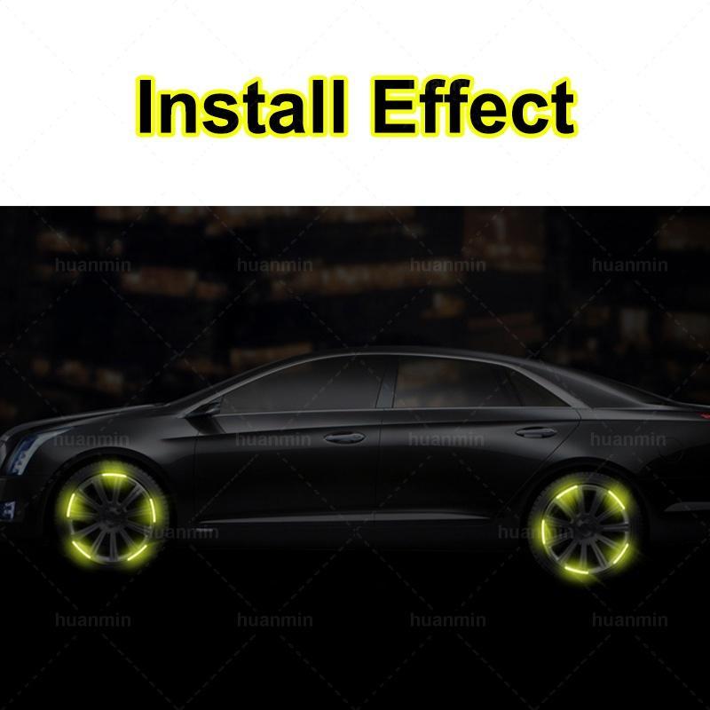 Bộ 20 Miếng Dán Phản Quang Cảnh Báo An Toàn Cho Bánh Xe Hơi Xe Máy Nissan Terra Navara Almera Patrol royale X Trail
