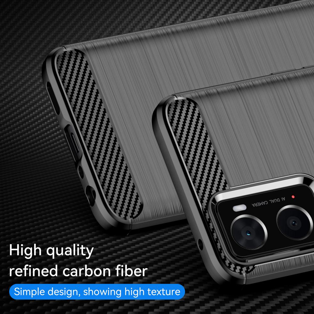 Ốp lưng dành cho Oppo A76 A96 Realme 9i ốp silicone mềm Carbone phay xước chống sốc chống vân tay