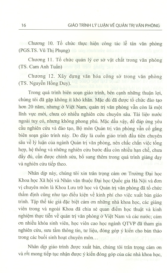 Giáo Trình Lý Luận Về Quản Trị Văn Phòng