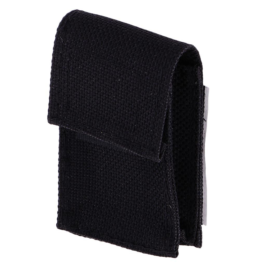 2X 1x 9v Flat Guitar Bass Battery Holder Cover Bag Nylon Container Instruments