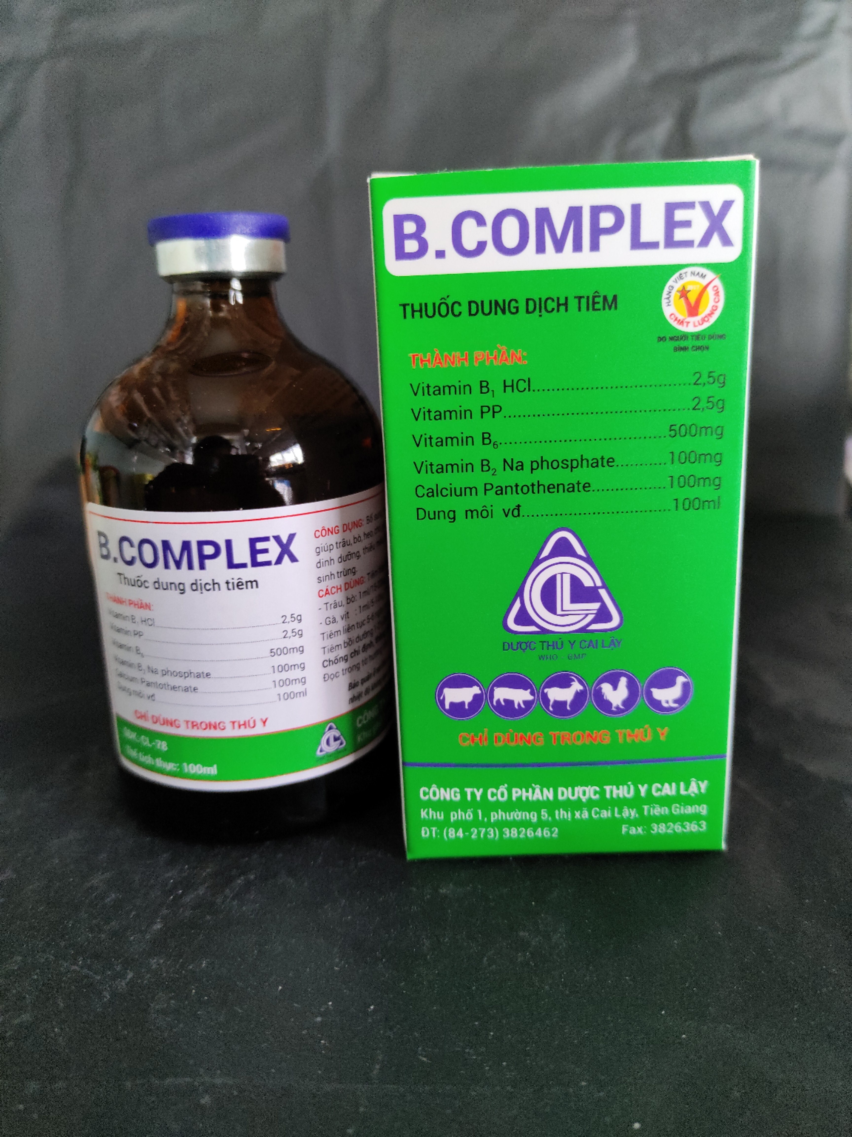 Thuốc dung dịch tiêm B.COMPLEX bổ sung vitamin, chống suy dinh dưỡng, thiếu máu