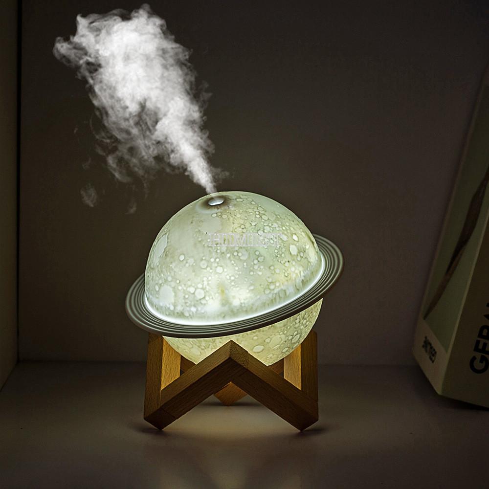 Hành Tinh Máy Tạo Độ Ẩm Không Khí 200Ml USB Siêu Âm Khuếch Tán Hương Thơm Có Đèn LED Ấm Đèn Cho Nhà Máy Tính Để Bàn Mini Phun Sương Tạo Phun Sương Tạo Ẩm Hình Ếch Con