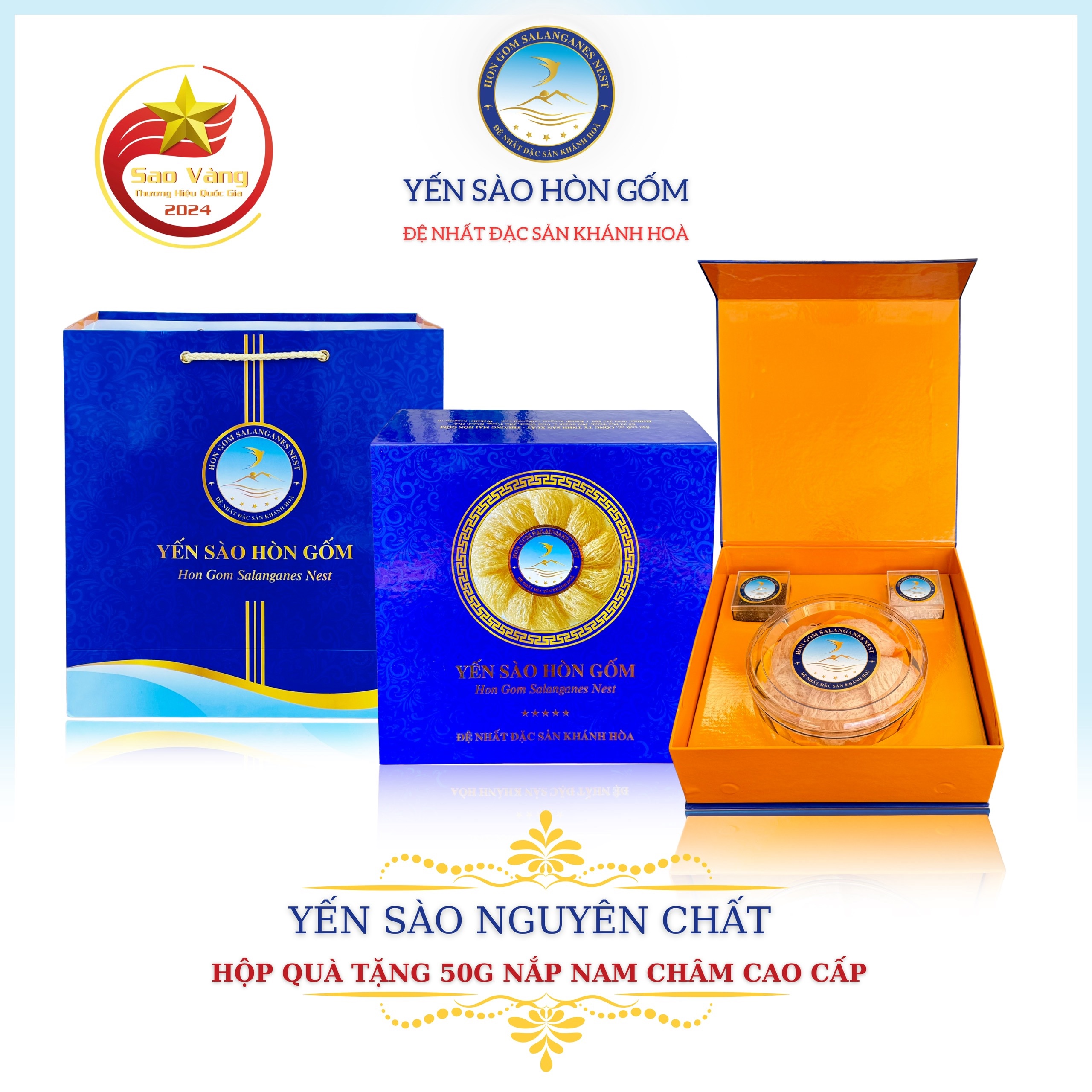 [HGK-C1] Chân Yến Sào Tinh Chế Cao Cấp - Yến Sào Hòn Gốm Chính Hiệu Khánh Hoà - HGK NEST