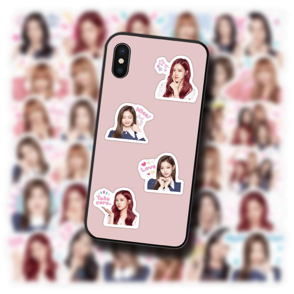 Sticker Black Pink Cắt Sẵn Hình Dán Trang Trí Mũ Bảo Hiểm Laptop Điện Thoại Ván Trượt Sổ tay Notebook