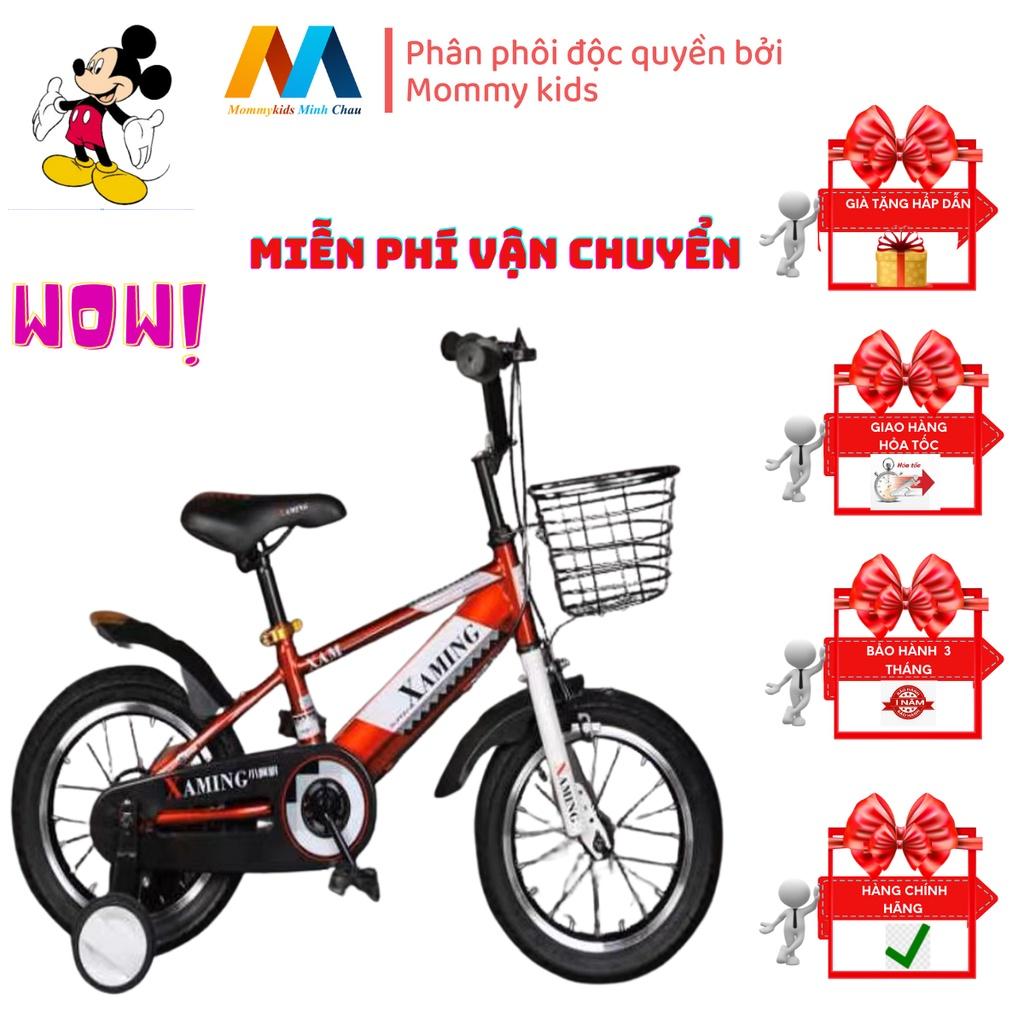 Xe đạp trẻ em Mommykids Minh Châu kiểu dáng kịa hình Xaming size 12/14/16/18/20