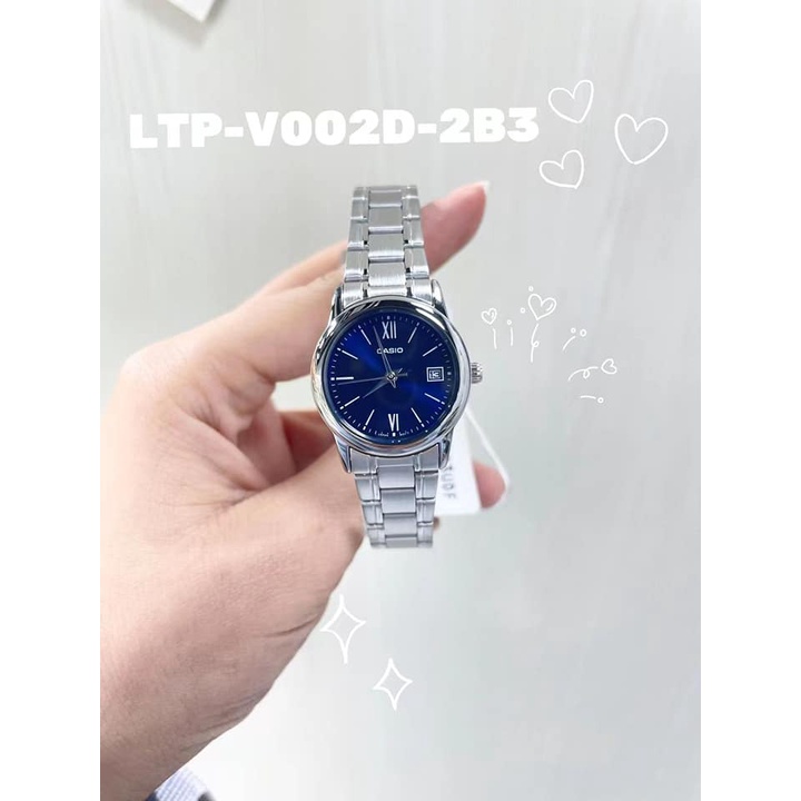 Đồng hồ nữ dây kim loại Casio LTP-V002D-2B3UDF