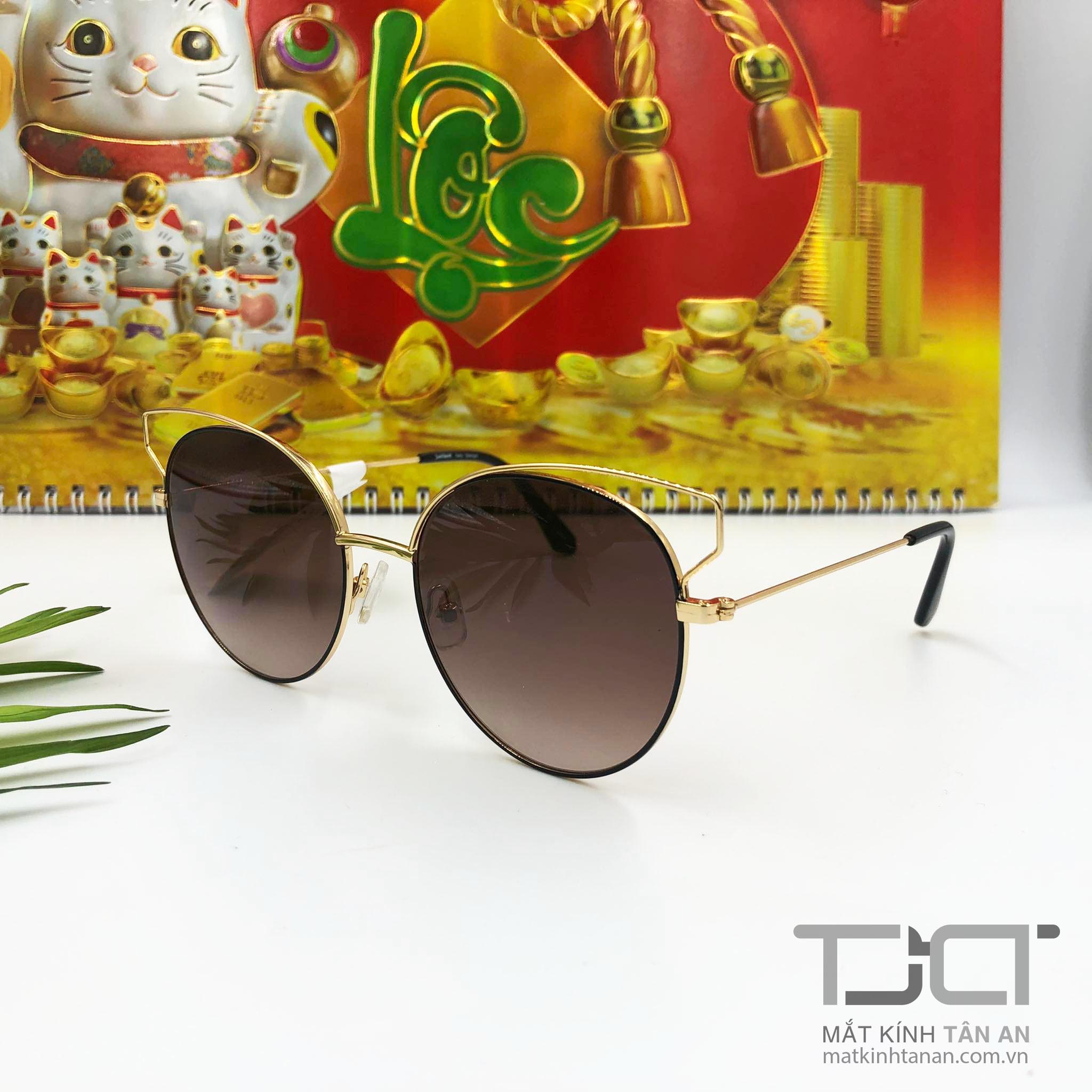 KÍNH MÁT NỮ MẮT TRÒN , TAI MÈO TRÒNG TRÁNG GƯƠNG THỜI TRANG CHÍNH HÃNG JUBILANT J85007
