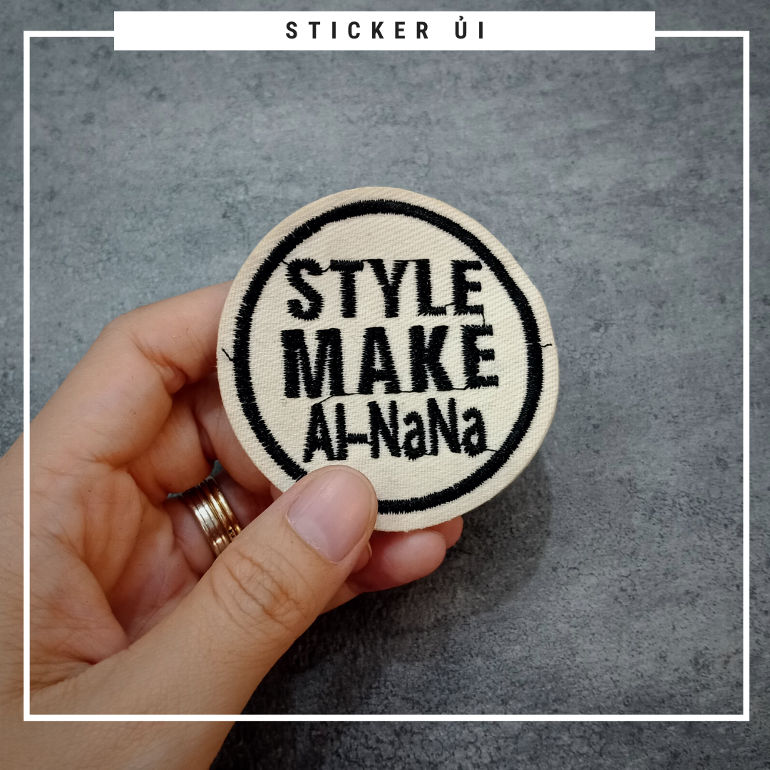 Phụ kiện trang trí áo thun tay lỡ unisex: Logo Sticker Patch Ủi Quần Áo, BALO, quần jogger chuẩn local brand streetstyle