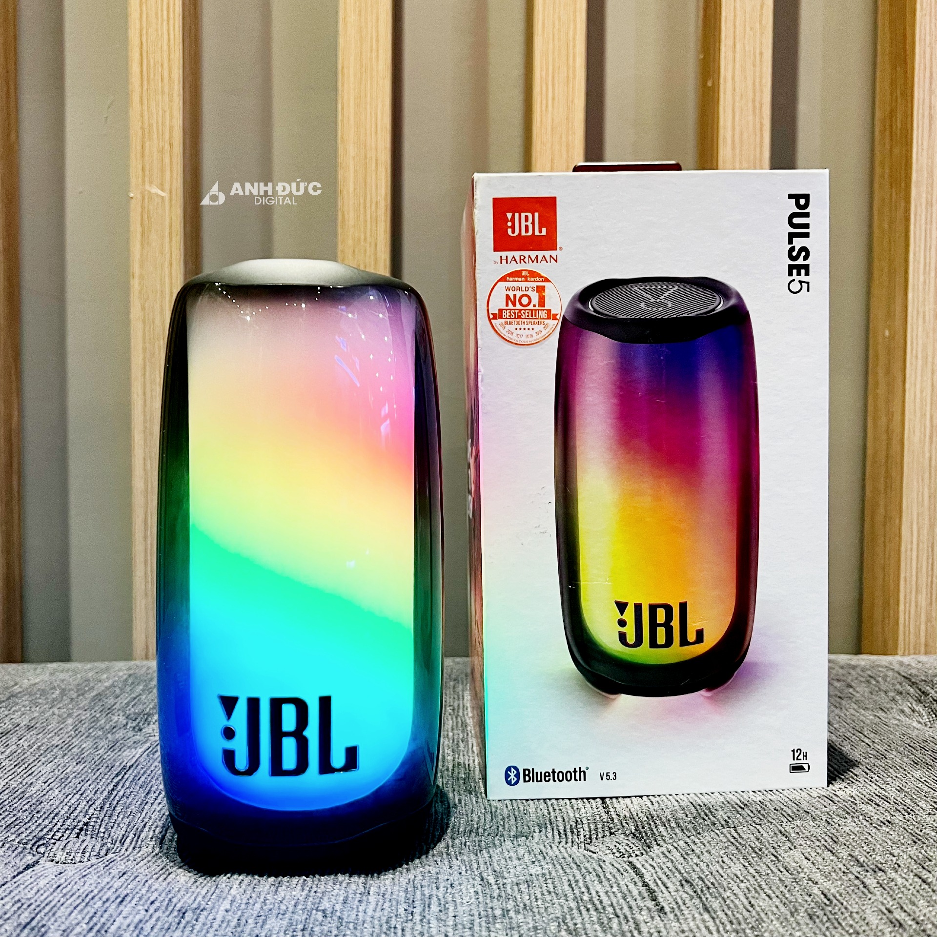 Loa Bluetooth JBL Pulse 5 - Thời Lượng Pin 12 Giờ - Hàng Chính Hãng PGI (Mẫu Mới 2002)