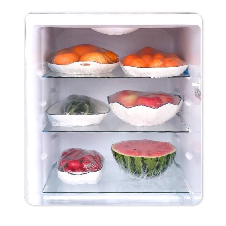 Màng bọc thực phẩm co giãn siêu dai có chun hình túi gấu set 100 chiếc