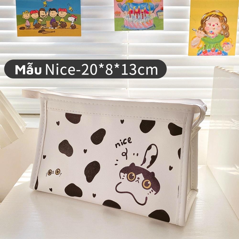 Túi đựng đồ trang điểm mỹ phẩm đồ dùng học tập dễ thương tiện lợi cho bạn nữ
