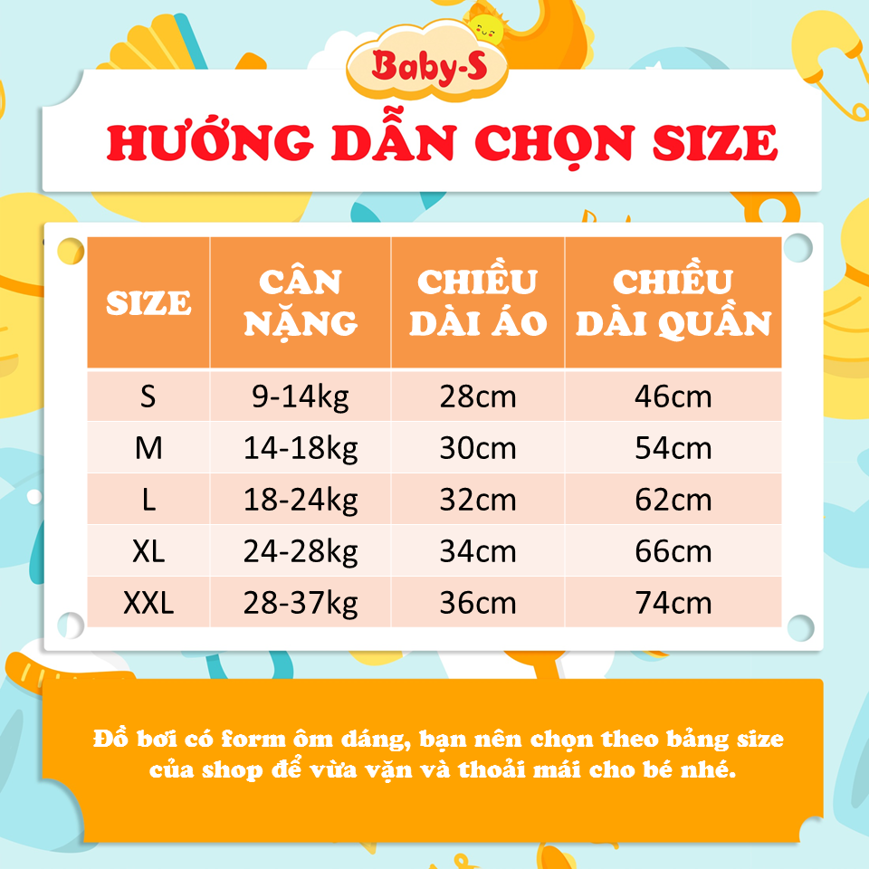 Đồ bơi cho bé dài tay cao cấp chống nắng và tia UV toàn thân cho bé trai bé gái từ 3 đến 11 tuổi – DB014