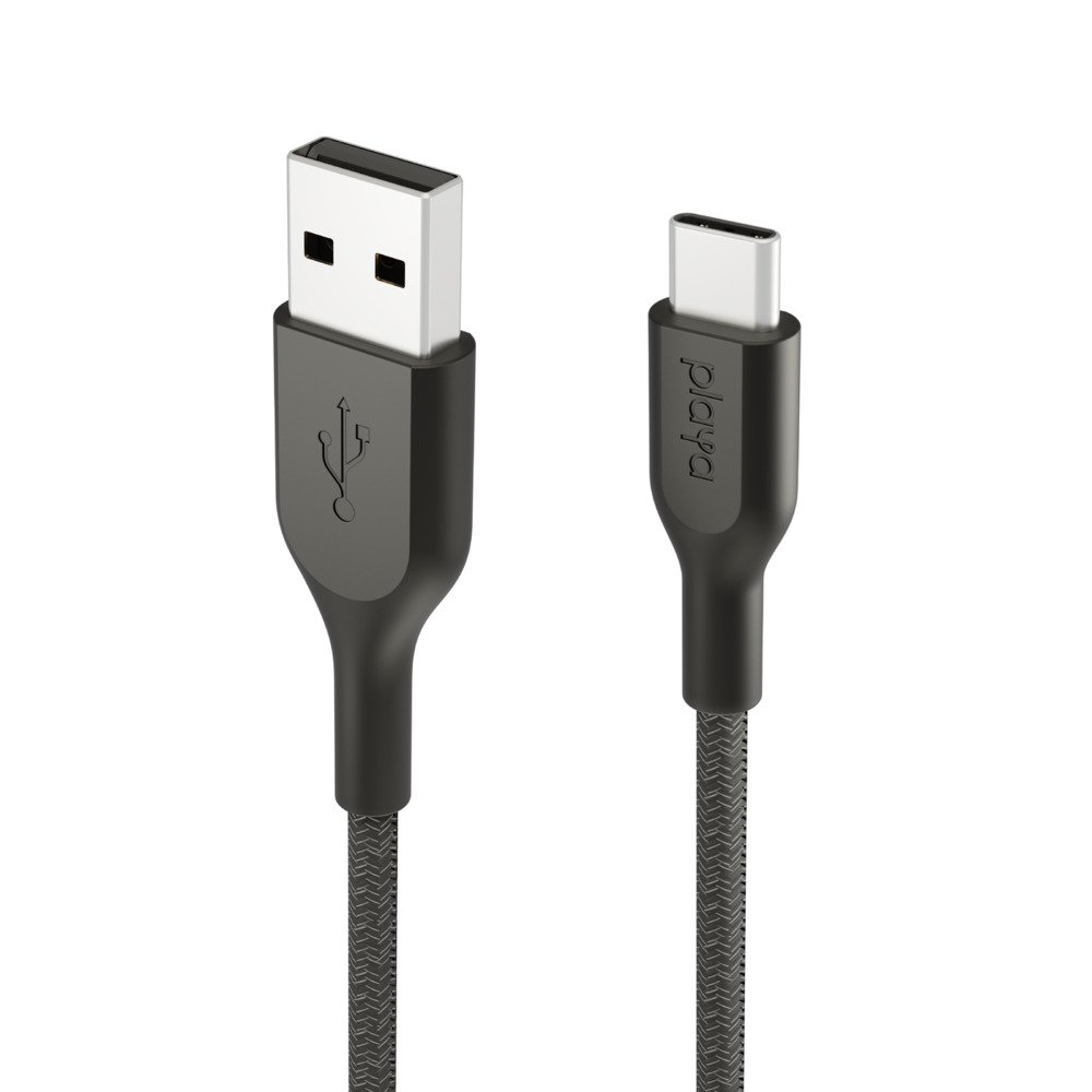 Cáp sạc USB Type C Belkin Playa vỏ dù, 1m &amp; 2m - PMBK2002yz - Hàng Chính Hãng