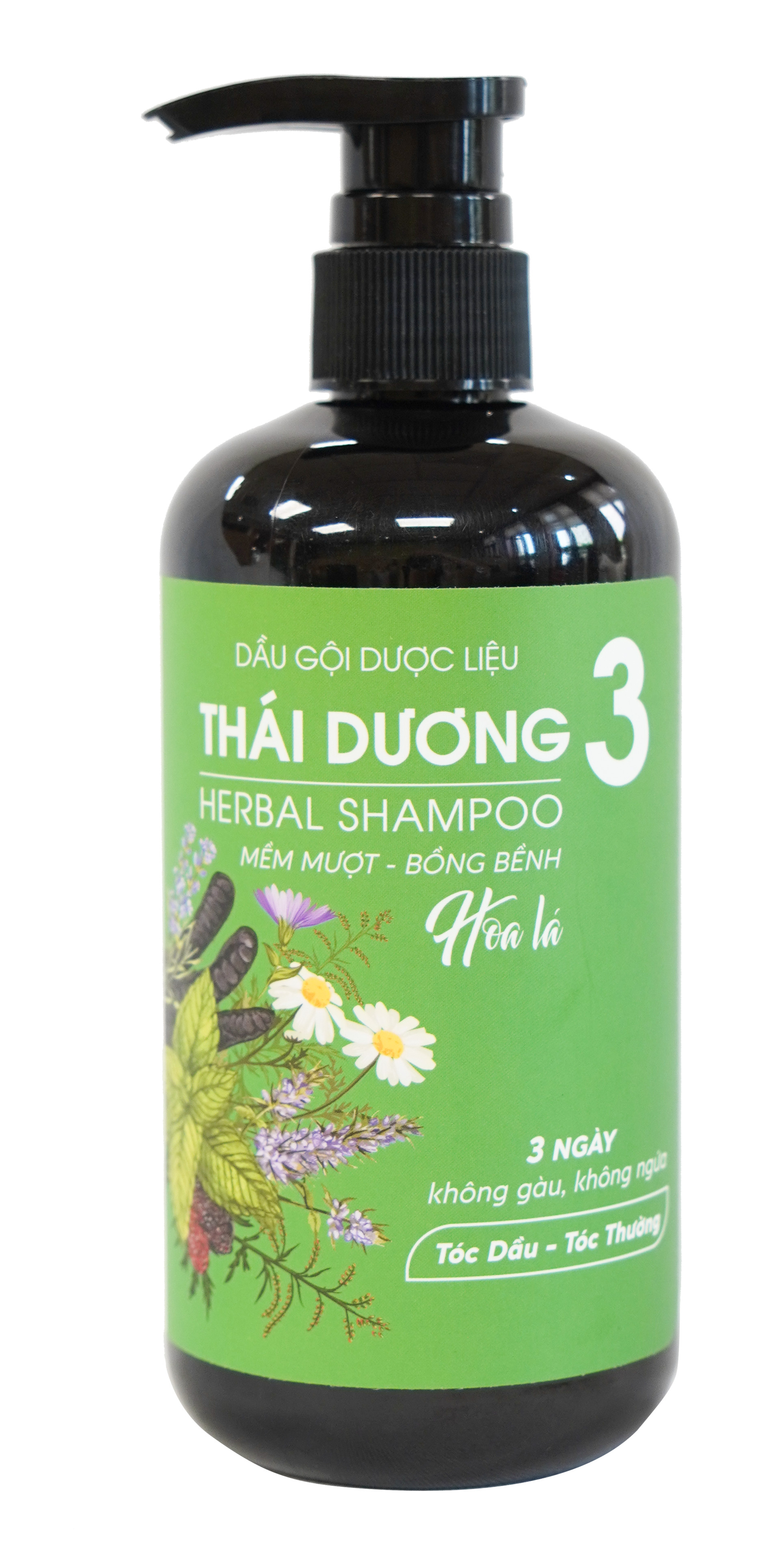 Dầu Gội Dược Liệu Thái Dương 3 Hương Hoa Lá (500ml)