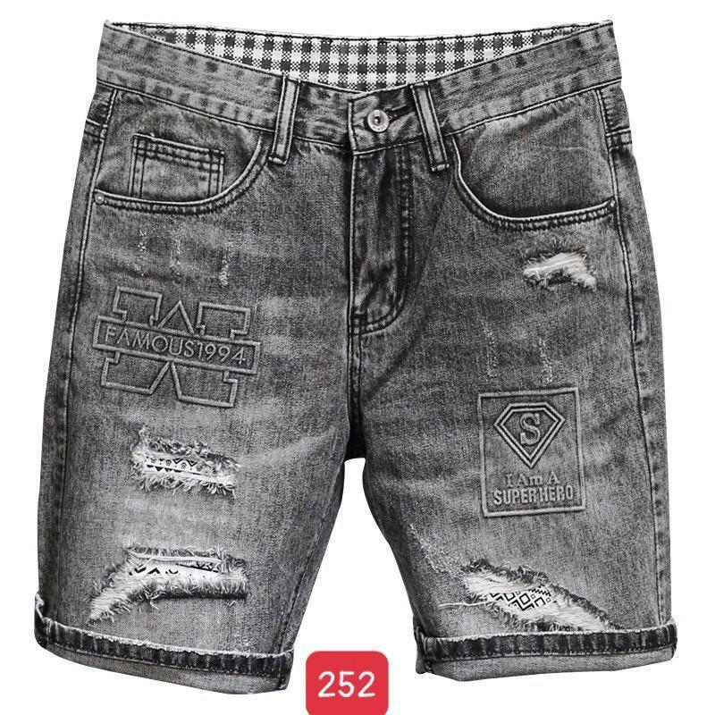 Quần short jean chất bò co giãn- quần lửng nam nhiều mẫu thời trang TINA ms252