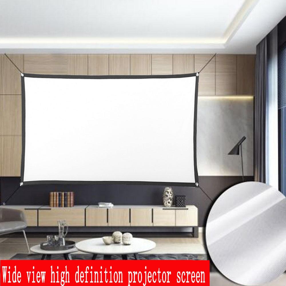 16:9 Projector Screen 72inches Portable High Definition Projection Screen for Home Theater