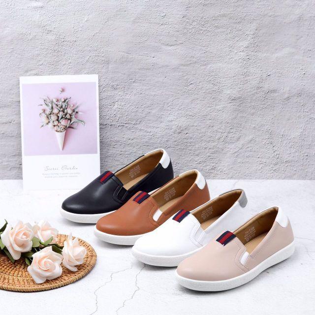 Giày slip on nữ da cao cấp