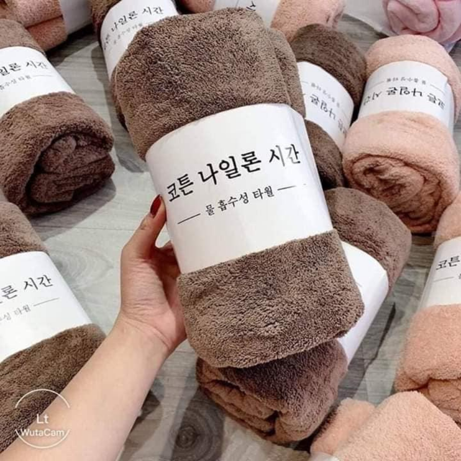 Khăn tắm lông cừu Hàn Quốc size lớn 70*140cm