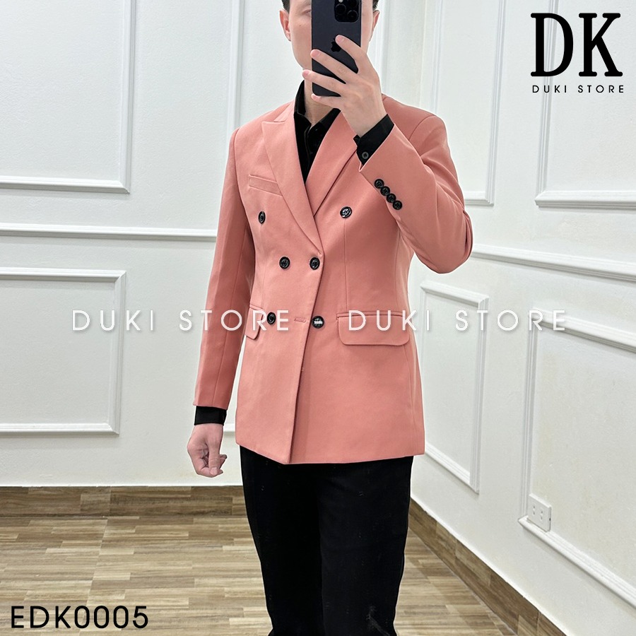 Áo khoác blazer nam ,áo vest nam balzer nam màu hồng phong cách Hàn Quốc EDK0005- DUKI STORE