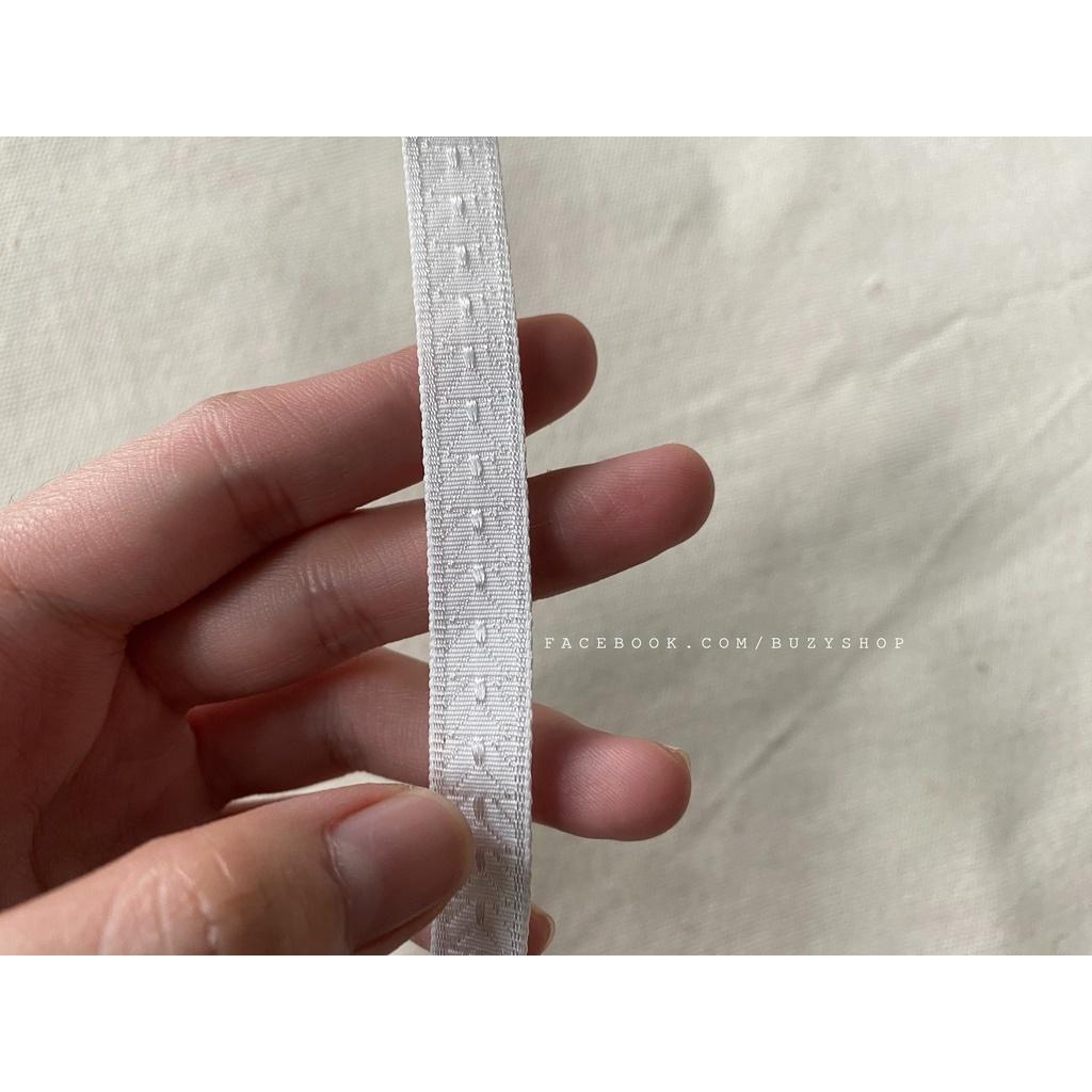 Ruy băng họa tiết bản 10 mm - mẫu 08