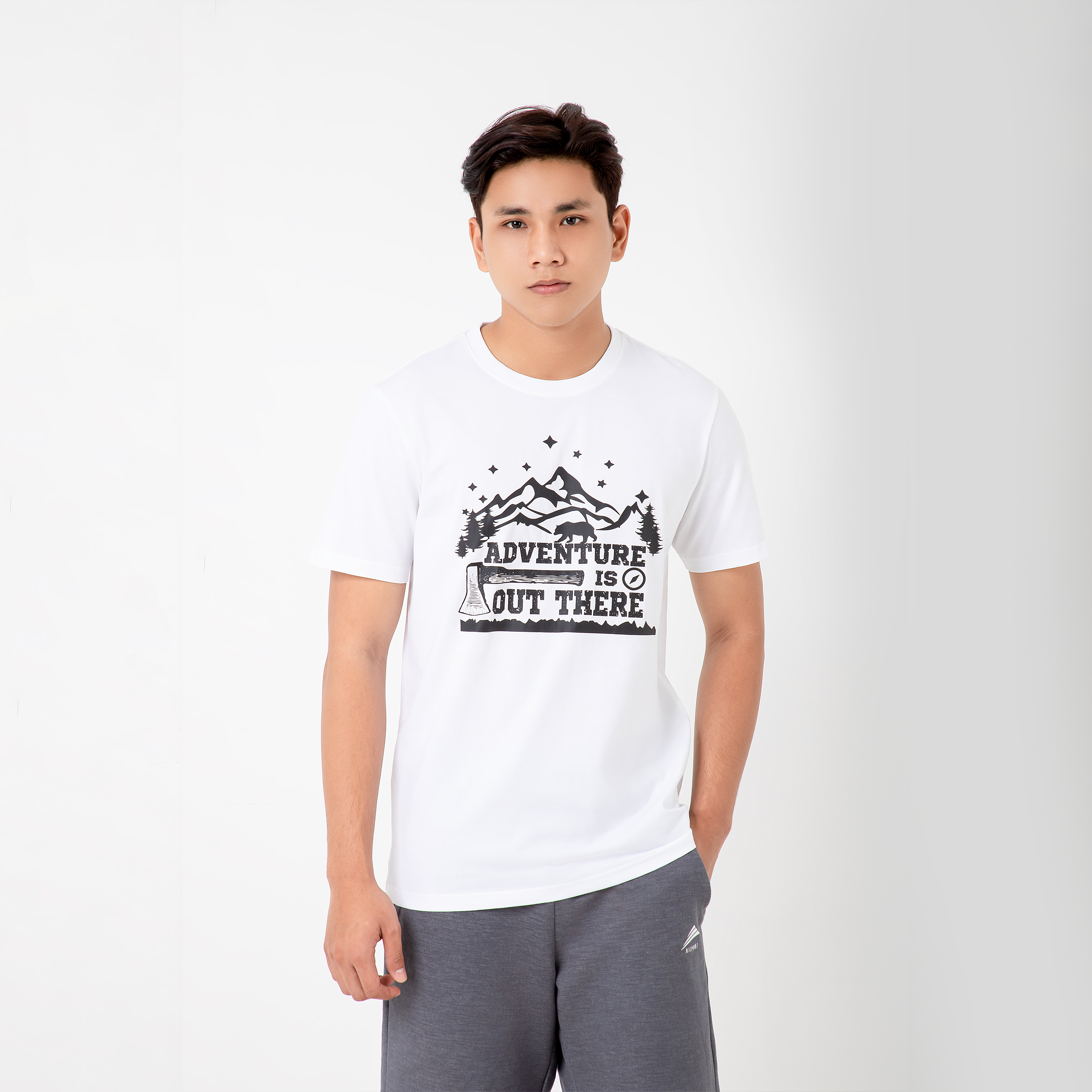 Áo thun nam cotton ALLPUR Advanture phong cách thể thao chất vải cotton in lụa trực tiếp
