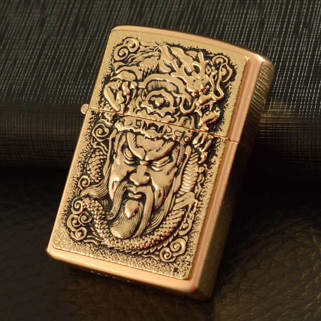 Vỏ Hột Quẹt Bật Lửa Xăng Chief CF1236 Thiết Kế Họa Tiết Đẹp Độc Lạ - Dùng Xăng Bấc Đá Cao Cấp