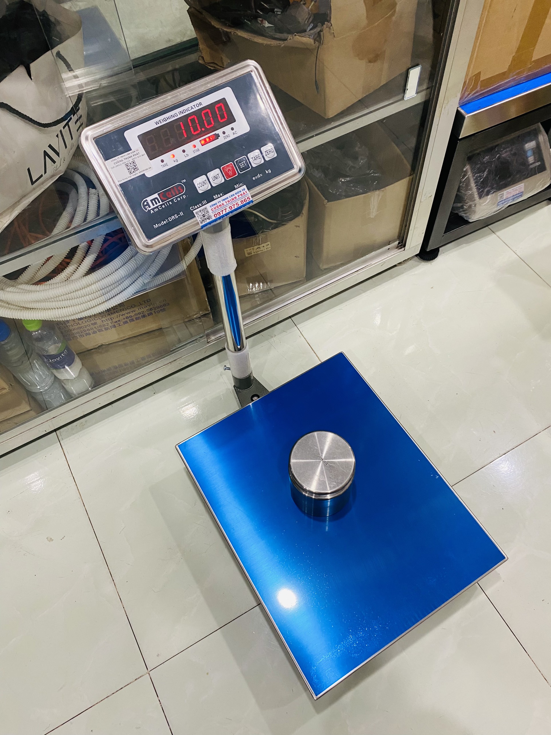 CÂN BÀN ĐỨNG GIÁ RẺ AMCELL DRS-II- MỨC CÂN 100KG