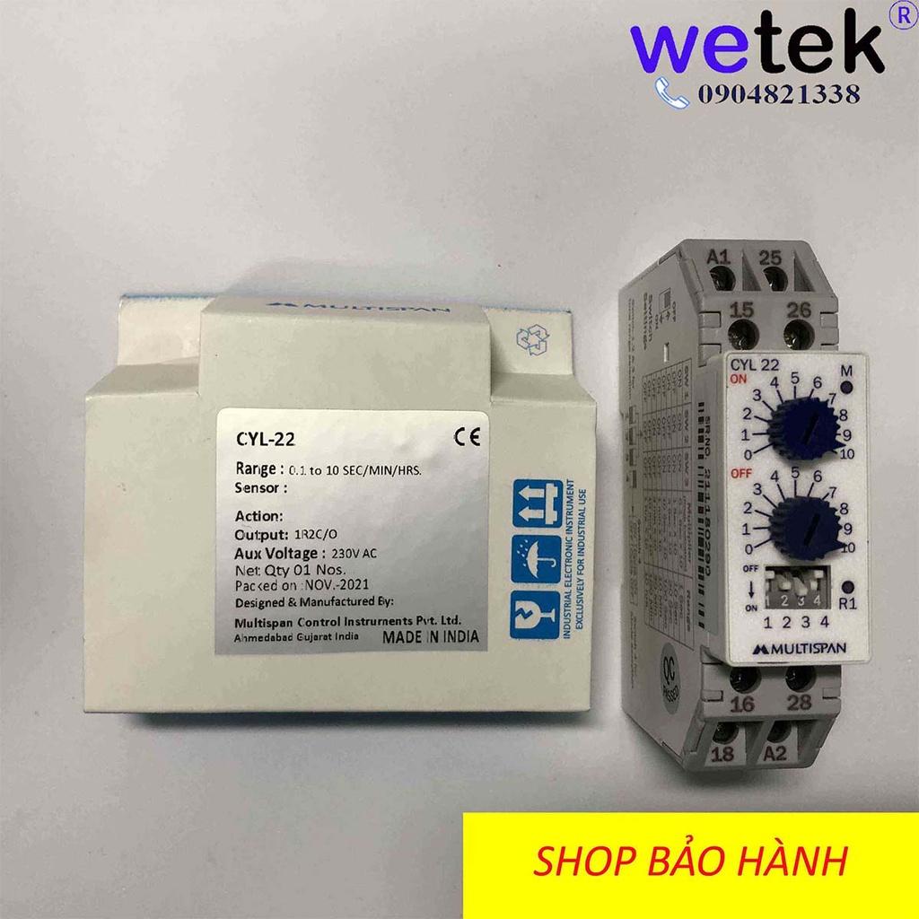 Multispan CYL-22 Timer luân phiên thời gian, kiểu phím cơ, module gọn rẻ đẹp bền, bảo hành